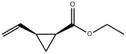 Cyclopropanecarboxylic acid, 2-ethenyl-, ethyl ester, (1S,2S)- (9CI) Struktur