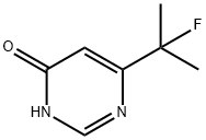 6-(1-Fluoro-1-methyl-ethyl)-3H-pyrimidin-4-one Struktur