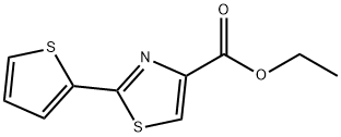 2-(2-チエニル)-1,3-チアゾール-4-カルボン酸エチル 化学構造式