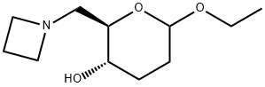 D-erythro-Hexopyranoside, ethyl 6-(1-azetidinyl)-2,3,6-trideoxy- (9CI) Structure