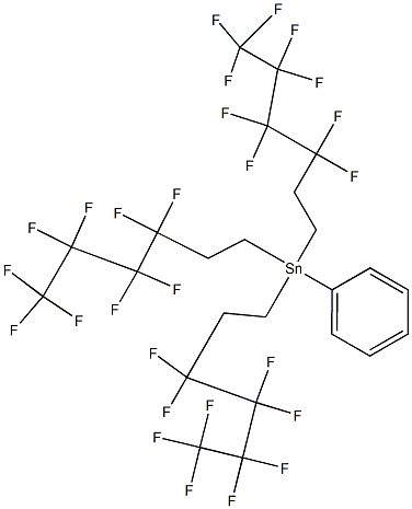TRIS(1H,1H,2H,2H-PERFLUOROHEXYL)PHENYLTIN Struktur