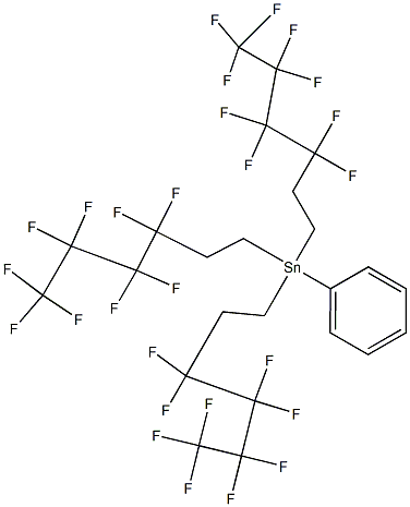 TRIS(1H,1H,2H,2H-PERFLUOROHEXYL)PHENYLTIN Structure