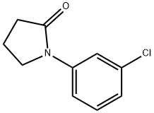 1-(3-氯苯基)吡咯烷酮-2-酮,24051-35-2,结构式