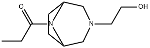 8-Propionyl-3,8-diazabicyclo[3.2.1]octane-3-ethanol 结构式