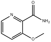 3-メトキシピリジン-2-カルボキサミド 化学構造式