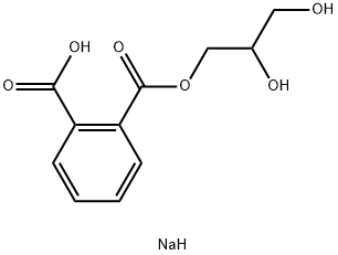 sodium (2,3-dihydroxypropyl) phthalate  Structure