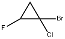 1-ブロモ-1-クロロ-2-フルオロシクロプロパン 化学構造式