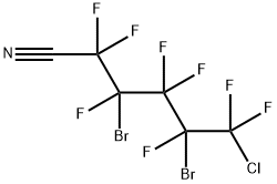 3,5-二溴-6-氯-2,2,3,4,4,5,6,6-八氟己腈与(2,4-二溴-5-氯-1,1,2,3,3, 4,5,5-八氟-1Λ6-戊炔)氮烷 (1:1),240800-52-6,结构式