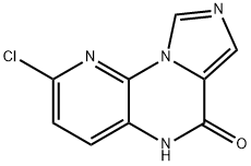 2-CHLOROIMIDAZO[1,5-A]PYRIDO[3,2-E]PYRAZIN-6-OL Struktur