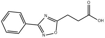 3-(3-フェニル-1,2,4-オキサジアゾール-5-イル)プロパン酸 化学構造式