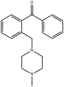2-(4-METHYLPIPERAZINOMETHYL)BENZOPHENONE 结构式