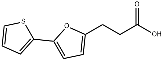 3-(5-噻吩-2-呋喃基-2-基)丙酸, 24090-38-8, 结构式