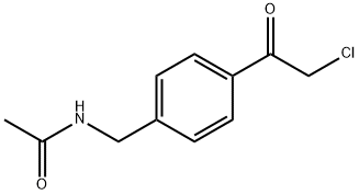N-[4-(CHLOROACETYL)BENZYL]ACETAMIDE Struktur