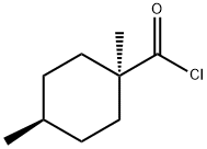 Cyclohexanecarbonyl chloride, 1,4-dimethyl-, cis- (8CI) Structure