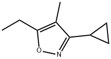 Isoxazole, 3-cyclopropyl-5-ethyl-4-methyl- (8CI) Structure