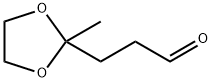 3-(2-Methyl-1,3-dioxolane-2-yl)propanal Structure