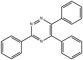 3,5,6-Triphenyl-1,2,4-triazine Struktur