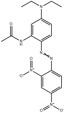 N-[5-(二乙氨基)-2-[(2,4-二硝基苯基)偶氮]苯基]-乙酰胺,24112-48-9,结构式