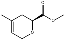 2H-Pyran-2-carboxylicacid,3,6-dihydro-4-methyl-,methylester,(2S)-(9CI) Structure