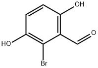 Benzaldehyde, 2-bromo-3,6-dihydroxy- (9CI) Struktur