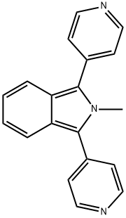 2-甲基-1,3-二(吡啶-4-基)-2H-异吲哚, 24113-74-4, 结构式