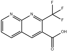 2-(三氟甲基)-1,8-萘啶-3-羧酸, 241154-08-5, 结构式