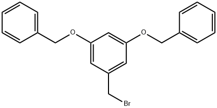 3,5-ジベンジルオキシベンジルブロミド 化学構造式