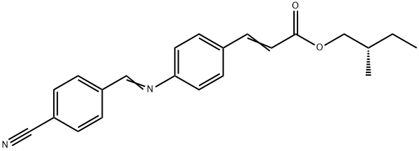 3-[4-[[(4-Cyanophenyl)methylene]amino]phenyl]propenoic acid (S)-2-methylbutyl ester Structure