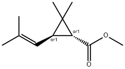 2,2-DIMETHYL-3-(2-METHYLPROPENYL)-CYCLOPROPANECARBOXYLICACID,METHYLESTER Structure