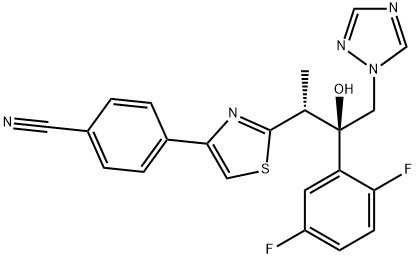 イサブコナゾール 化学構造式