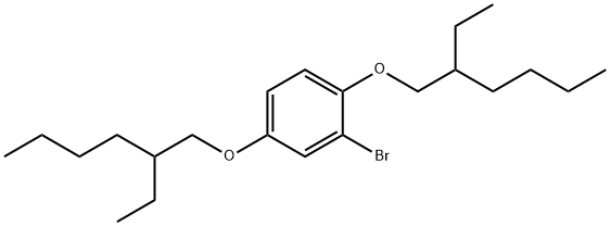 2-BROMO-1 4-BIS(2-ETHYLHEXYLOXY)BENZENE 化学構造式