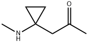 2-Propanone, 1-[1-(methylamino)cyclopropyl]- (9CI) 结构式