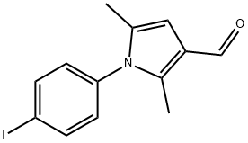 1-(4-碘苯)-2,5-二甲基-1H-吡咯-3-甲醛 结构式