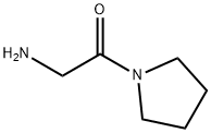 (2-氧代-2-吡咯烷-1-基乙基)胺, 24152-95-2, 结构式
