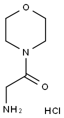 2-氨基-1-吗啉-4-基-乙酮.盐酸 结构式