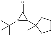 1-tert-Butyl-3-(1-methylcyclopentyl)aziridin-2-one 结构式