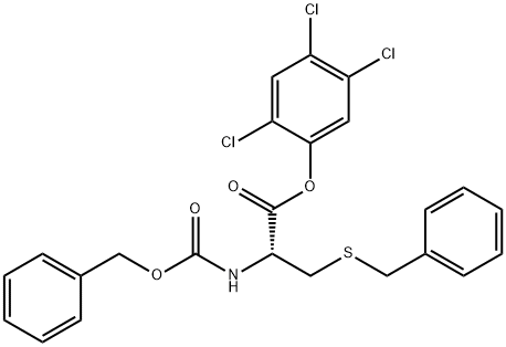 N-[(Benzyloxy)carbonyl]-S-benzyl-L-cysteine 2,4,5-trichlorophenyl ester 结构式