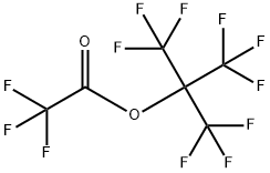 2,2,2-Trifluoro-1,1-bis(trifluoromethyl)ethyl=trifluoroacetate 结构式
