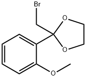 2-(bromomethyl)-2-(2-methoxyphenyl)-1,3-dioxolane 结构式