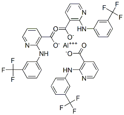 aluminium tris[2-[[3-(trifluoromethyl)phenyl]amino]nicotinate] 结构式