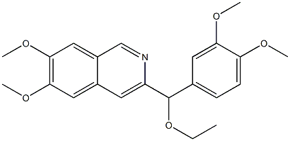 3-(α-에톡시베라트릴)-6,7-디메톡시이소퀴놀린