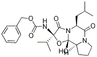 (2R,5S,10aS,10bS)-Octahydro-10b-hydroxy-5-isobutyl-2-isopropyl-3,6-dioxo-8H-oxazolo[3,2-a]pyrrolo[2,1-c]pyrazine-2-carbaMic Acid Benzyl Ester|