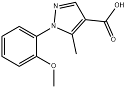 1-(2-METHOXYPHENYL)-5-METHYL-1H-PYRAZOLE-4-CARBOXYLIC ACID,241798-56-1,结构式