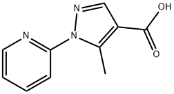 5-甲基-1-吡啶-2-基-吡唑-4-羧酸,241798-60-7,结构式