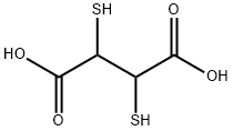 Dimercaptosuccinic acid Struktur
