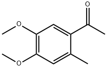 1-(4,5-DIMETHOXY-2-METHYLPHENYL)ETHAN-1-ONE 化学構造式