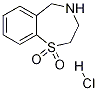 2,3,4,5-tetrahydrobenzo[f][1,4]thiazepine 1,1-dioxide hydrochloride Structure