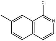1-クロロ-7-メチルイソキノリン 化学構造式
