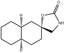 Spiro[naphthalene-2(1H),5-oxazolidin]-2-one, octahydro-, cis,cis- (8CI) Structure