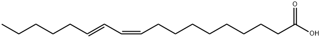 10(E),12(Z)‐オクタデカジエン酸 化学構造式
